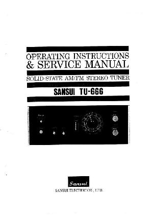 Сервисная инструкция Sansui TU-666 ― Manual-Shop.ru