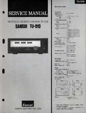 Service manual Sansui TU-919 ― Manual-Shop.ru