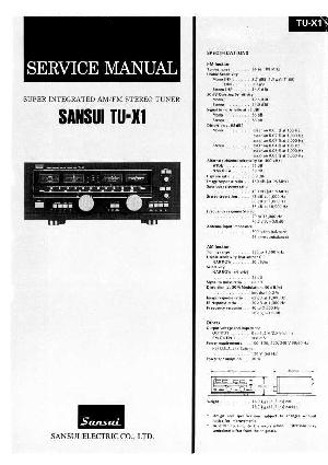 Сервисная инструкция Sansui TU-X1 ― Manual-Shop.ru