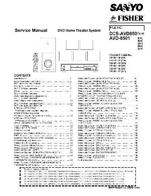 Сервисная инструкция Sanyo AVD-8501, DCS-AVD8501 ― Manual-Shop.ru