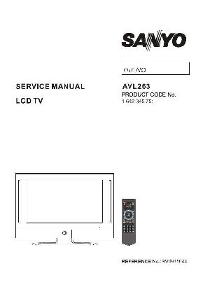 Сервисная инструкция Sanyo AVL263 ― Manual-Shop.ru