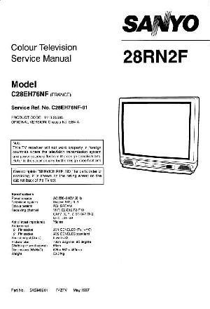 Service manual SANYO C28EH76NF, 28RN2F, EB4-A ― Manual-Shop.ru