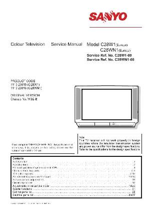 Service manual SANYO C28W1, WB2-B ― Manual-Shop.ru