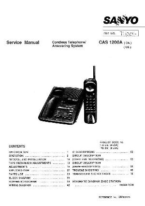 Сервисная инструкция Sanyo CAS-1200A ― Manual-Shop.ru