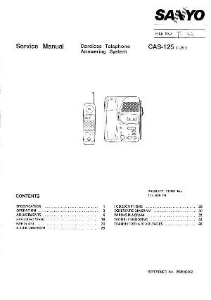 Service manual Sanyo CAS-125 ― Manual-Shop.ru