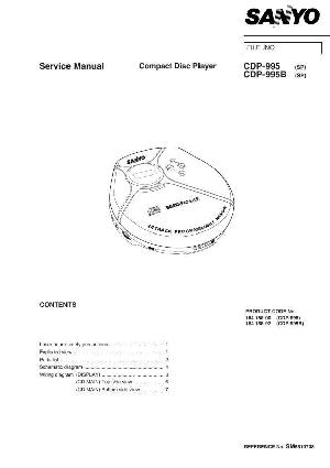 Service manual Sanyo CDP-995 ― Manual-Shop.ru