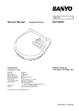 Сервисная инструкция Sanyo CDP-M350 ― Manual-Shop.ru