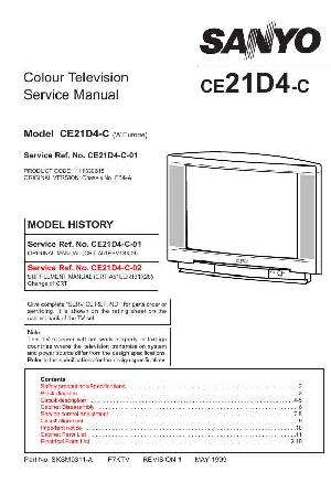 Сервисная инструкция Sanyo CE21D4 ― Manual-Shop.ru