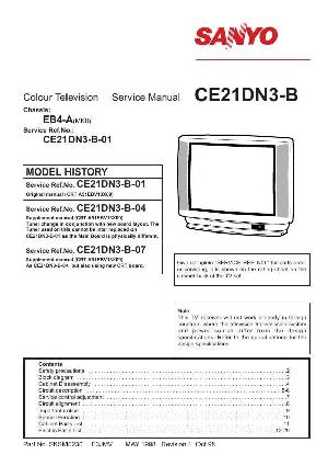 Сервисная инструкция SANYO CE21DN3 ― Manual-Shop.ru