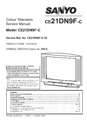 Сервисная инструкция Sanyo CE21DN9F ― Manual-Shop.ru