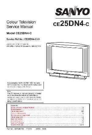 Сервисная инструкция Sanyo CE25DN4 ― Manual-Shop.ru