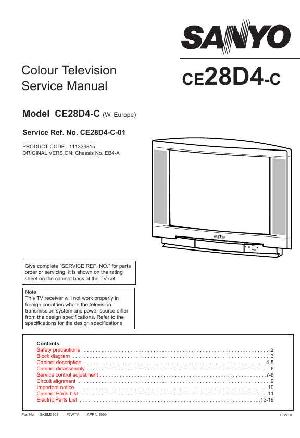 Сервисная инструкция Sanyo CE28D4 ― Manual-Shop.ru
