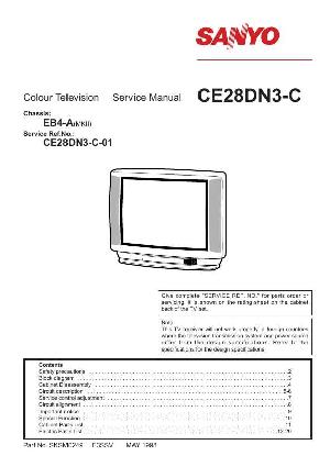 Сервисная инструкция SANYO CE28DN3 ― Manual-Shop.ru