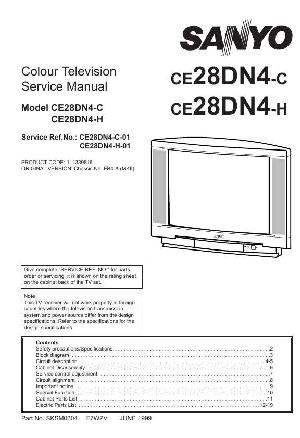 Сервисная инструкция Sanyo CE28DN4 ― Manual-Shop.ru