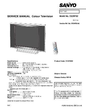 Сервисная инструкция SANYO CE29FS2 ― Manual-Shop.ru