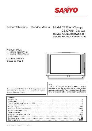 Service manual SANYO CE32W1, CE32WN1 ― Manual-Shop.ru