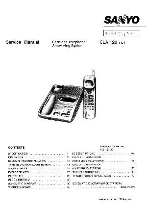 Сервисная инструкция Sanyo CLA-120 ― Manual-Shop.ru
