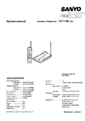 Сервисная инструкция Sanyo CLT-136 ― Manual-Shop.ru