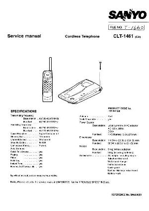 Сервисная инструкция Sanyo CLT-1461 ― Manual-Shop.ru