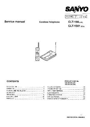 Сервисная инструкция Sanyo CLT-156, CLT-1561 ― Manual-Shop.ru