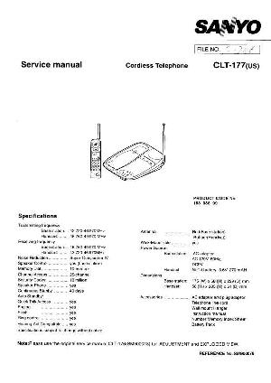 Сервисная инструкция Sanyo CLT-177 ― Manual-Shop.ru