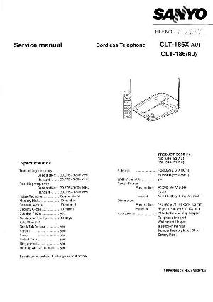 Сервисная инструкция Sanyo CLT-186 ― Manual-Shop.ru