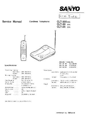 Сервисная инструкция Sanyo CLT-25, CLT-30, CLT-300 ― Manual-Shop.ru