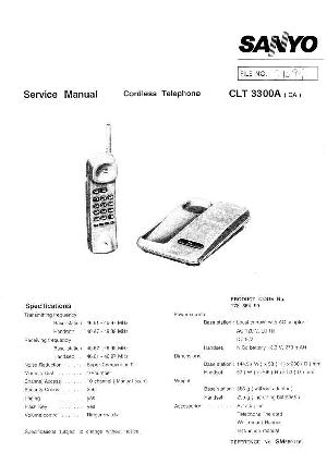 Сервисная инструкция Sanyo CLT-3300A ― Manual-Shop.ru