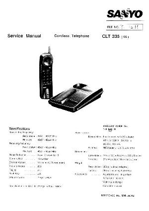 Service manual Sanyo CLT-335 ― Manual-Shop.ru