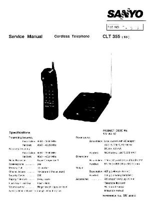 Service manual Sanyo CLT-355 ― Manual-Shop.ru