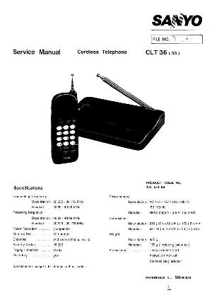 Сервисная инструкция Sanyo CLT-36 ― Manual-Shop.ru