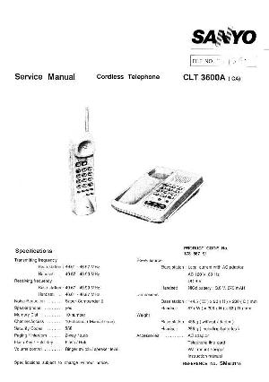 Сервисная инструкция Sanyo CLT-3600A ― Manual-Shop.ru