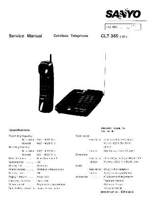 Сервисная инструкция Sanyo CLT-365 ― Manual-Shop.ru