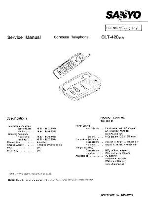 Service manual Sanyo CLT-420 ― Manual-Shop.ru