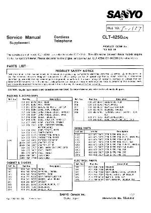 Service manual Sanyo CLT-4250 ― Manual-Shop.ru