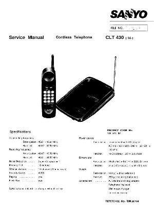 Сервисная инструкция Sanyo CLT-430 ― Manual-Shop.ru