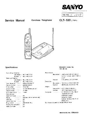 Service manual Sanyo CLT-520 ― Manual-Shop.ru