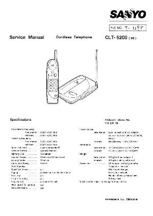 Service manual Sanyo CLT-5200 ― Manual-Shop.ru