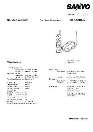 Сервисная инструкция Sanyo CLT-5304 ― Manual-Shop.ru