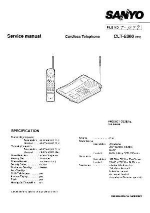 Service manual Sanyo CLT-5360 ― Manual-Shop.ru