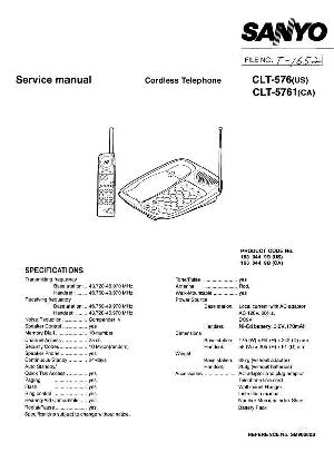 Сервисная инструкция Sanyo CLT-576, CLT-5761 ― Manual-Shop.ru