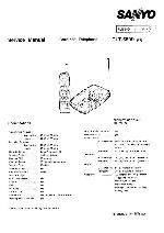 Сервисная инструкция Sanyo CLT-5800