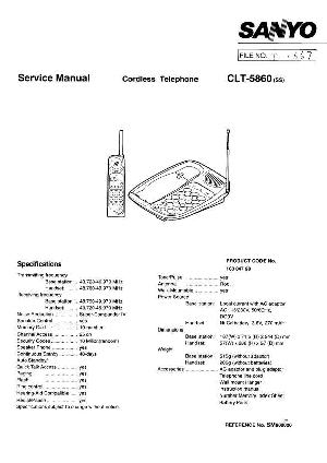 Сервисная инструкция Sanyo CLT-5860 ― Manual-Shop.ru