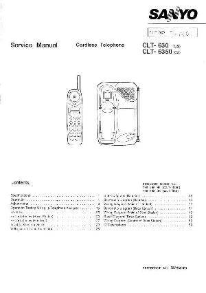 Сервисная инструкция Sanyo CLT-630, CLT-6350 ― Manual-Shop.ru