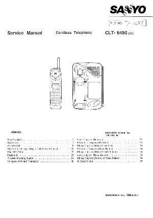 Сервисная инструкция Sanyo CLT-6450 ― Manual-Shop.ru