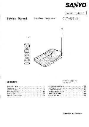 Service manual Sanyo CLT-670 ― Manual-Shop.ru