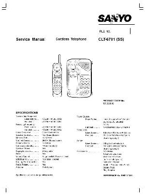 Service manual Sanyo CLT-6701 ― Manual-Shop.ru