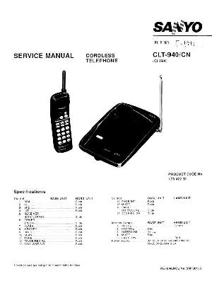Service manual Sanyo CLT-940 ― Manual-Shop.ru