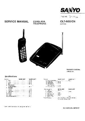 Сервисная инструкция Sanyo CLT-950 ― Manual-Shop.ru