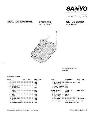 Service manual Sanyo CLT-9655 ― Manual-Shop.ru